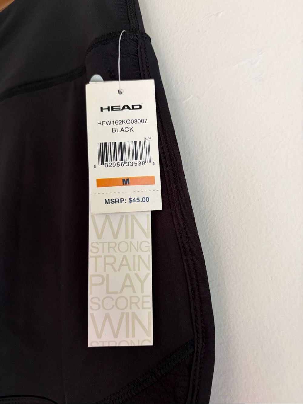New Head Black Athletic Tennis Skirt Skort Size M - Picture 7 of 7
